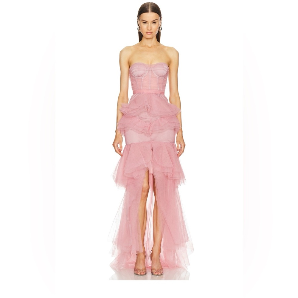 Revolve , Michael Costello Alai Gown in Mauve